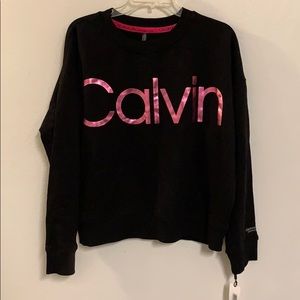 Calvin Klein sweater large black and pink